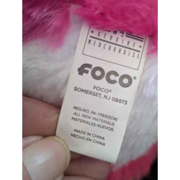 MLB Cincinnati Reds Embroidered 8" Pink Plush Puppy Dog Stuffed Toy - Picture 7 of 9